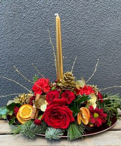 Joys of Christmas table centre