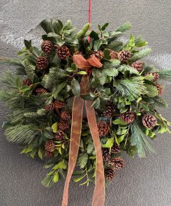 Copper Christmas Wreath