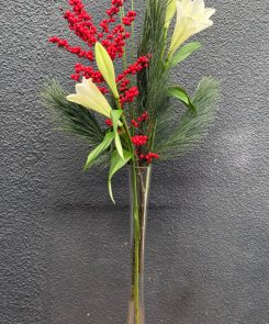 Festive Lily Vase