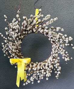 Pussy willow spring wreath