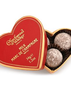 Milk Champagne Chocolate Truffles Mini Heart